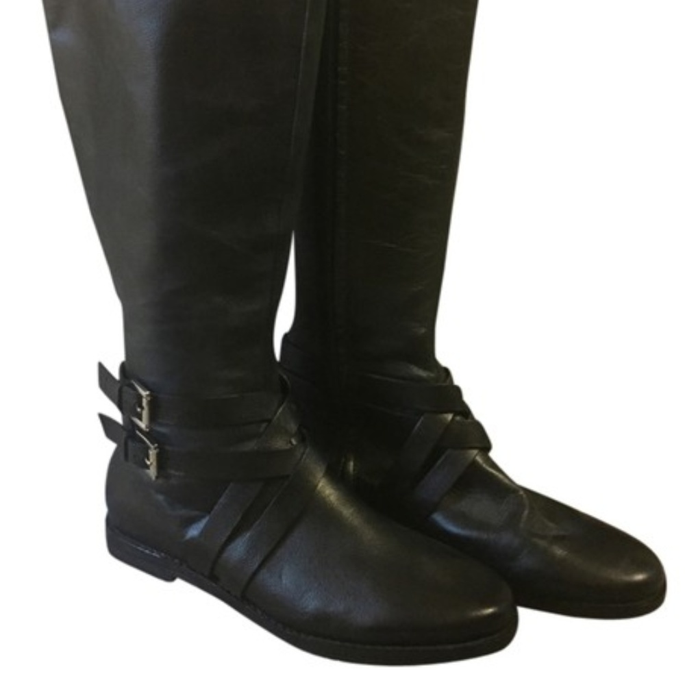 Cole Haan Black Leather Boots Size 9.5 Women